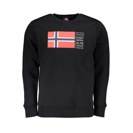 NORWEGEN 1963 SCHWARZES HERREN-SWEATSHIRT MIT REISSVERSCHLUSS