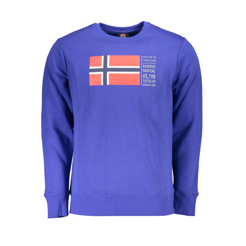 NORWEGEN 1963 BLAUES HERREN-SWEATSHIRT MIT REISSVERSCHLUSS