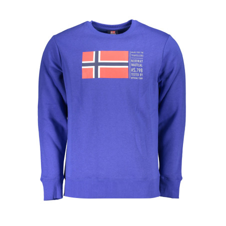 NORWEGEN 1963 BLAUES HERREN-SWEATSHIRT MIT REISSVERSCHLUSS