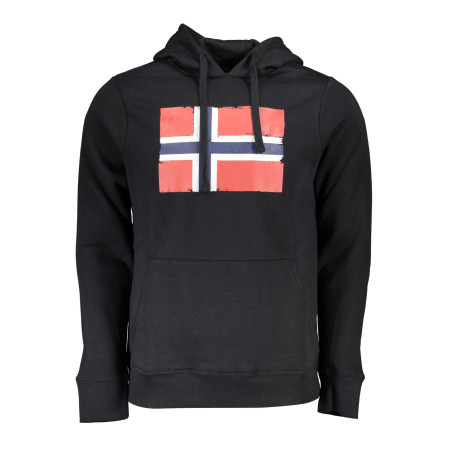 NORWEGEN 1963 SCHWARZES HERREN-SWEATSHIRT MIT REISSVERSCHLUSS