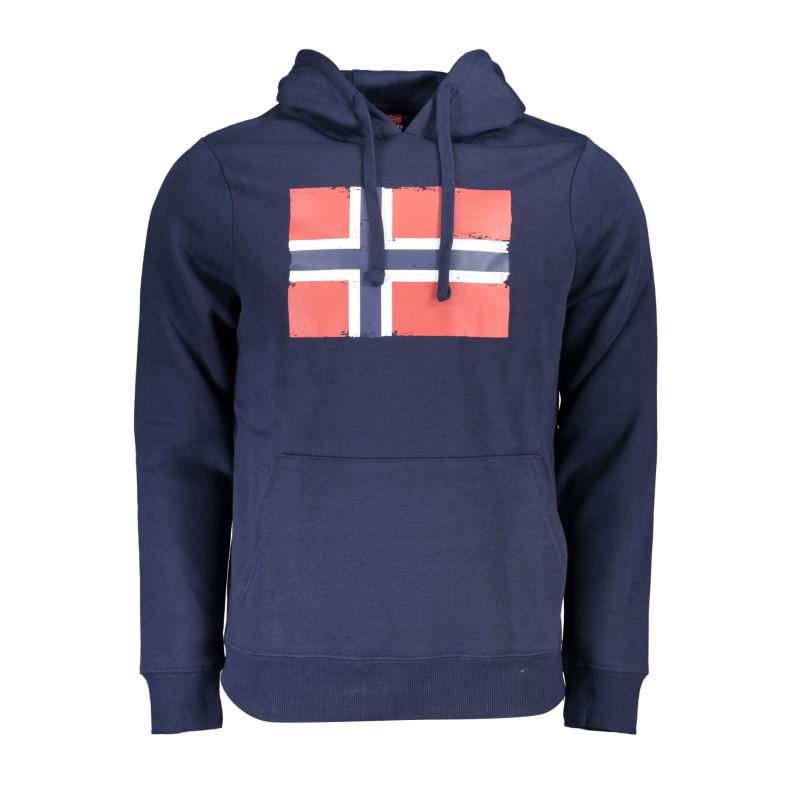 NORWEGEN 1963 BLAUES HERREN-SWEATSHIRT MIT REISSVERSCHLUSS