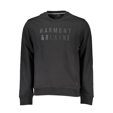 HARMONT & BLAINE MEN&39S BLACK ZIP-OUT SWEATSHIRT