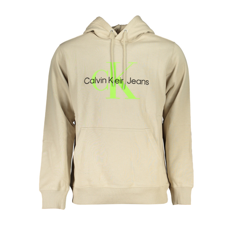 CALVIN KLEIN BEIGES SWEATSHIRT MIT REISSVERSCHLUSS FÜR HERREN