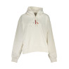 CALVIN KLEIN DAMEN-SWEATSHIRT MIT REISSVERSCHLUSS WEISS