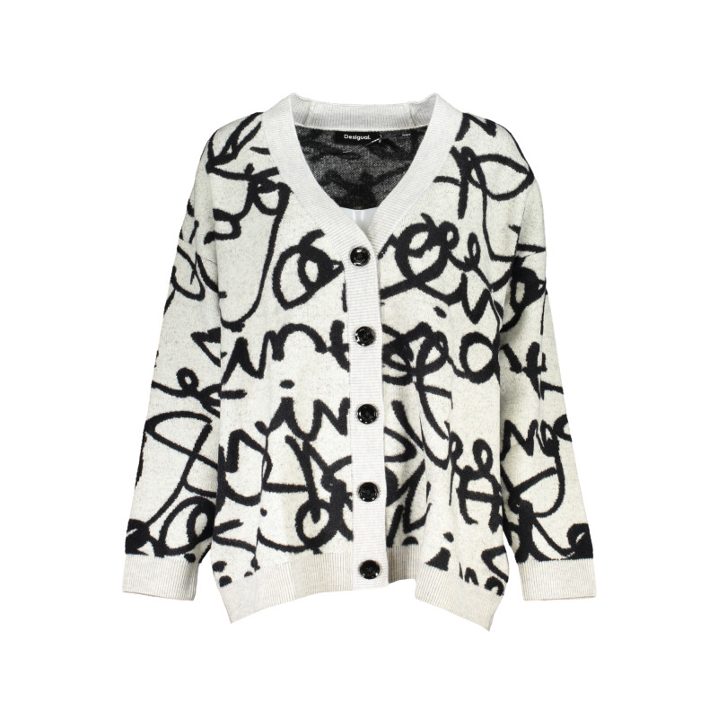 DESIGUAL CARDIGAN DONNA BIANCO