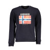 NAPAPIJRI BLAUES SWEATSHIRT FÜR HERREN MIT REISSVERSCHLUSS