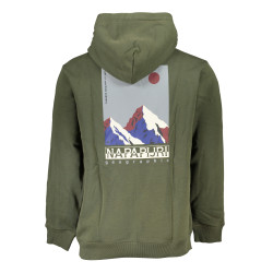 NAPAPIJRI GRÜNES HERREN-SWEATSHIRT MIT REISSVERSCHLUSS