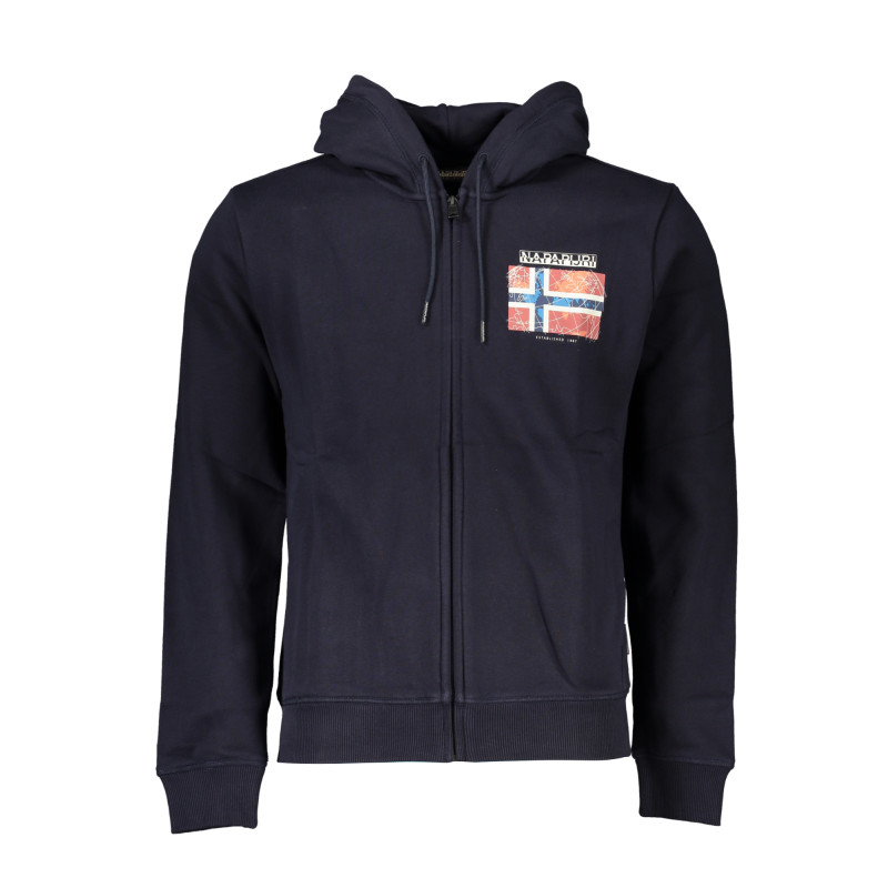NAPAPIJRI HERREN-SWEATSHIRT MIT BLAUEM ZIP