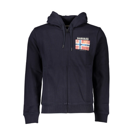 NAPAPIJRI HERREN-SWEATSHIRT MIT BLAUEM ZIP