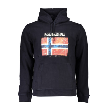 NAPAPIJRI BLAUES SWEATSHIRT FÜR HERREN MIT REISSVERSCHLUSS