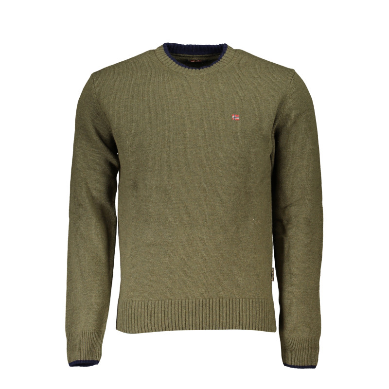 NAPAPIJRI GRÜNER HERRENPULLOVER