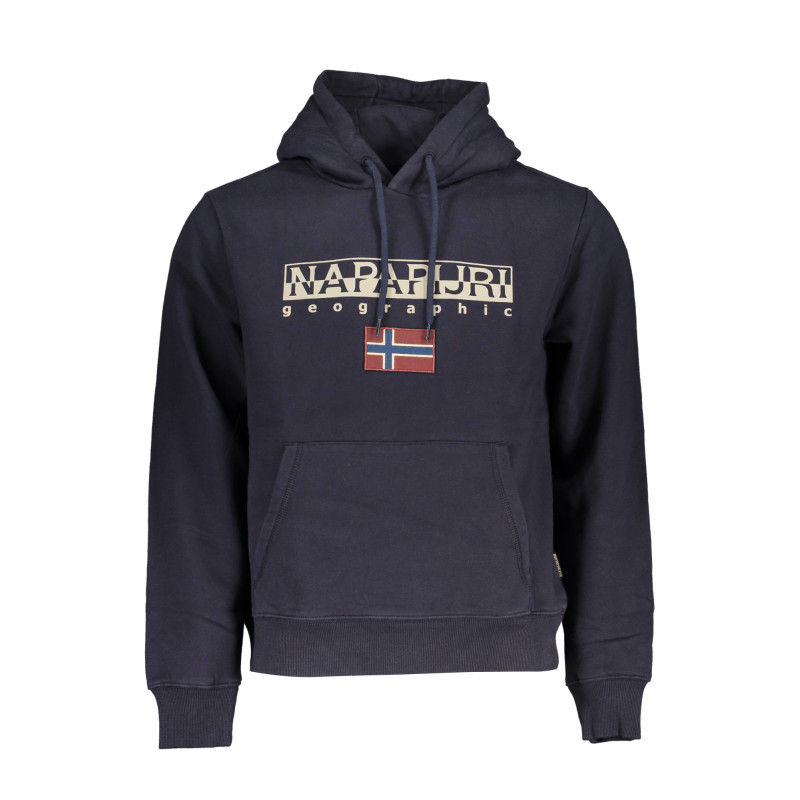 NAPAPIJRI BLAUES SWEATSHIRT FÜR HERREN MIT REISSVERSCHLUSS