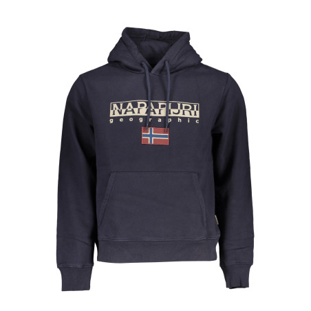 NAPAPIJRI BLAUES SWEATSHIRT FÜR HERREN MIT REISSVERSCHLUSS