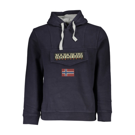 NAPAPIJRI BLAUES SWEATSHIRT FÜR HERREN MIT REISSVERSCHLUSS