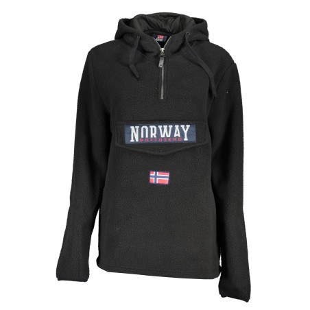 NORWEGEN 1963 DAMEN-SWEATSHIRT MIT REISSVERSCHLUSS SCHWARZ