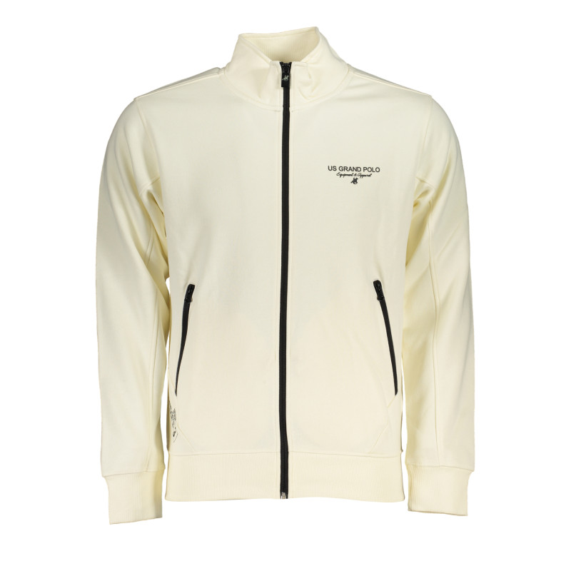 US GRAND POLO HERREN-SWEATSHIRT MIT WEISSEM ZIP
