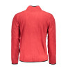 GIAN MARCO VENTURI HERREN-SWEATSHIRT MIT ROTEM ZIP