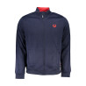 GIAN MARCO VENTURI HERREN-SWEATSHIRT MIT BLAUEM ZIP
