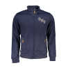GIAN MARCO VENTURI HERREN-SWEATSHIRT MIT BLAUEM ZIP