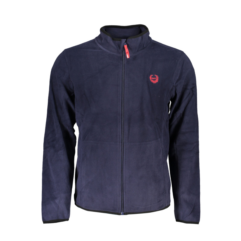 GIAN MARCO VENTURI HERREN-SWEATSHIRT MIT BLAUEM ZIP