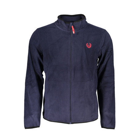 GIAN MARCO VENTURI HERREN-SWEATSHIRT MIT BLAUEM ZIP