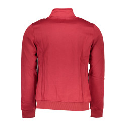 GIAN MARCO VENTURI HERREN-SWEATSHIRT MIT ROTEM ZIP