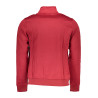 GIAN MARCO VENTURI HERREN-SWEATSHIRT MIT ROTEM ZIP
