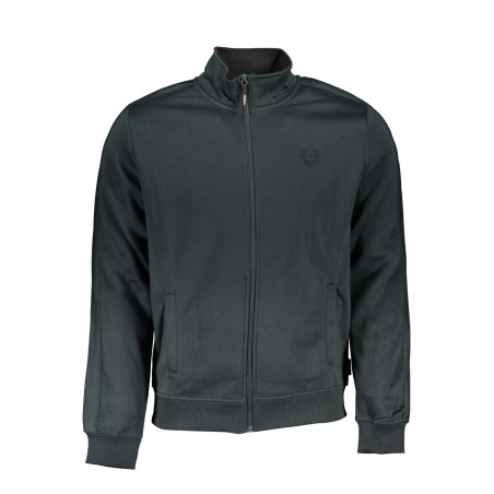 GIAN MARCO VENTURI GRÜNES REISSVERSCHLUSS-SWEATSHIRT FÜR HERREN