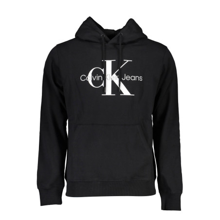 CALVIN KLEIN SCHWARZES HERREN-SWEATSHIRT MIT REISSVERSCHLUSS