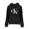 CALVIN KLEIN DAMEN-SWEATSHIRT MIT REISSVERSCHLUSS SCHWARZ