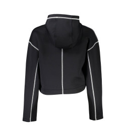 CALVIN KLEIN DAMEN-SWEATSHIRT MIT REISSVERSCHLUSS SCHWARZ