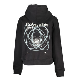 CALVIN KLEIN SCHWARZES ZIP-SWEATSHIRT FÜR DAMEN