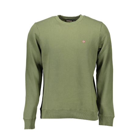 NAPAPIJRI GRÜNES HERREN-SWEATSHIRT MIT REISSVERSCHLUSS