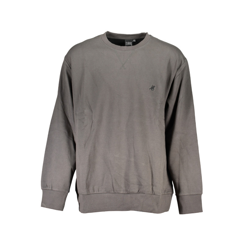 US GRAND POLO HERREN-Sweatshirt ohne Reißverschluss in Grau
