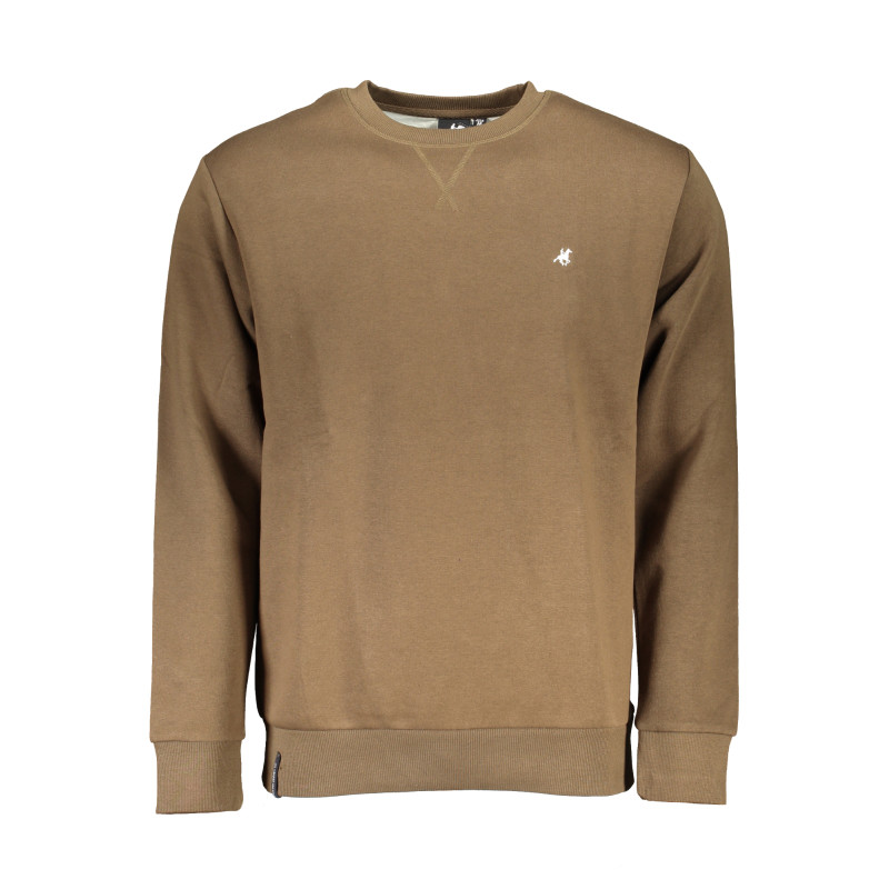US GRAND POLO HERREN-SWEATSHIRT MIT BRAUNEM REISSVERSCHLUSS