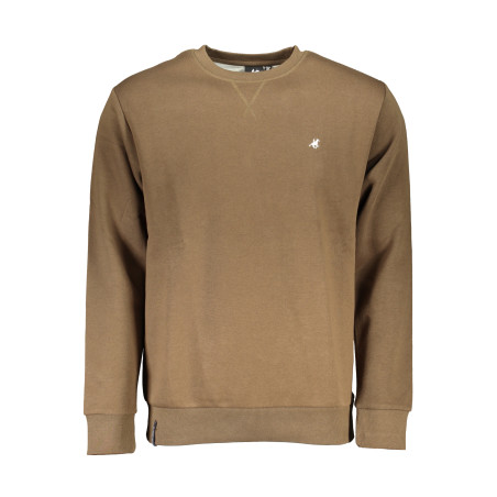US GRAND POLO HERREN-SWEATSHIRT MIT BRAUNEM REISSVERSCHLUSS