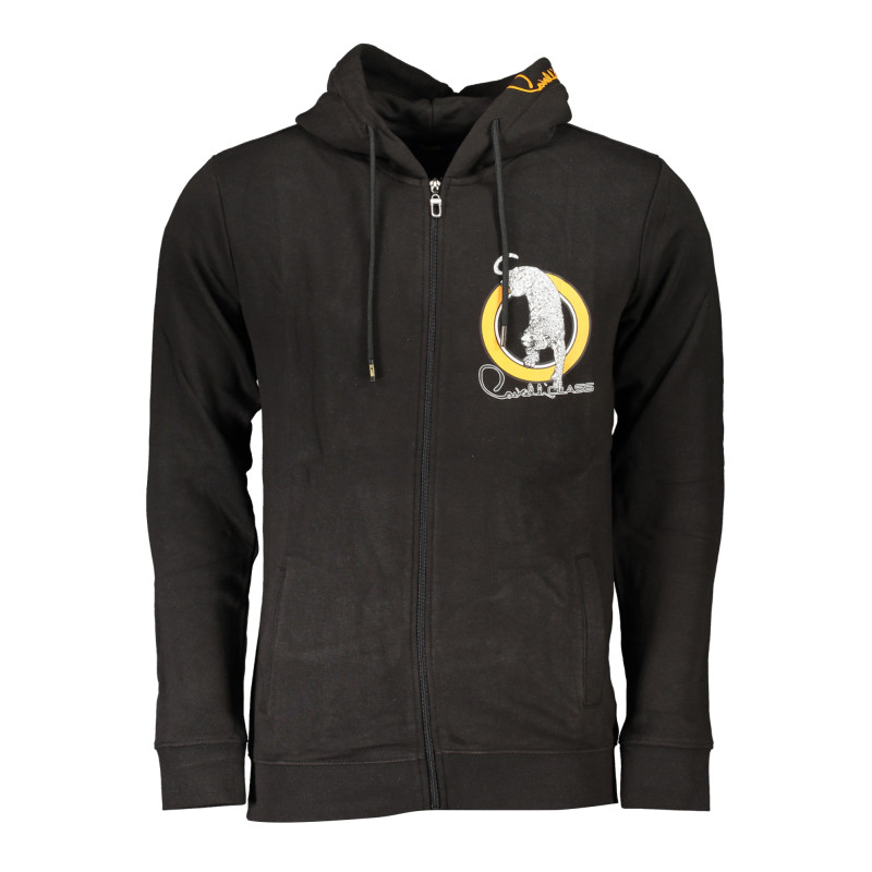 CAVALLI CLASS HERREN-SWEATSHIRT MIT SCHWARZEM ZIP