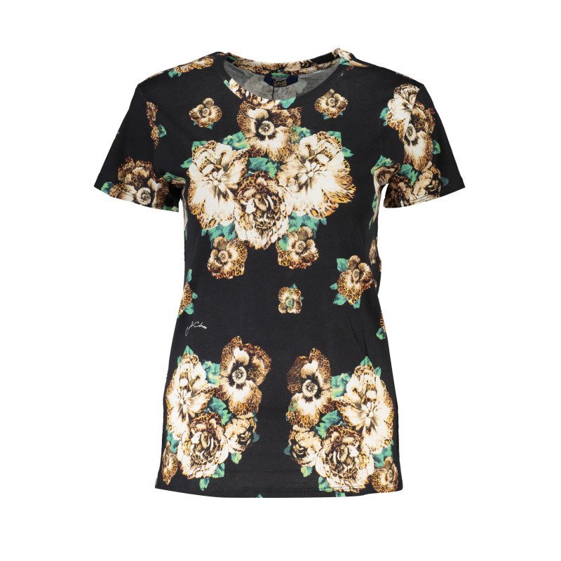 CAVALLI CLASS DAMEN KURZARM T-SHIRT SCHWARZ