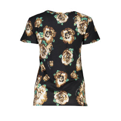 CAVALLI CLASS DAMEN KURZARM T-SHIRT SCHWARZ