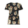 CAVALLI CLASS DAMEN KURZARM T-SHIRT SCHWARZ