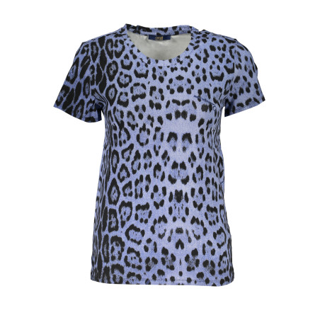 CAVALLI CLASS DAMEN KURZARM T-SHIRT BLAU