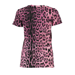 CAVALLI CLASS DAMEN KURZARM T-SHIRT ROSA