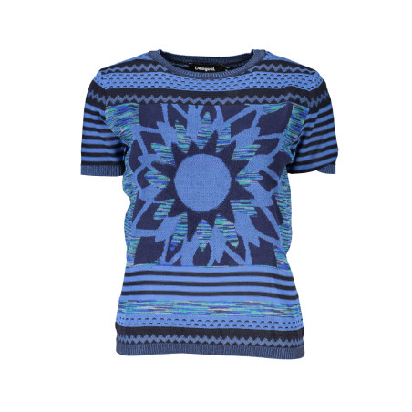 DESIGUAL DAMEN-BLAUER PULLOVER