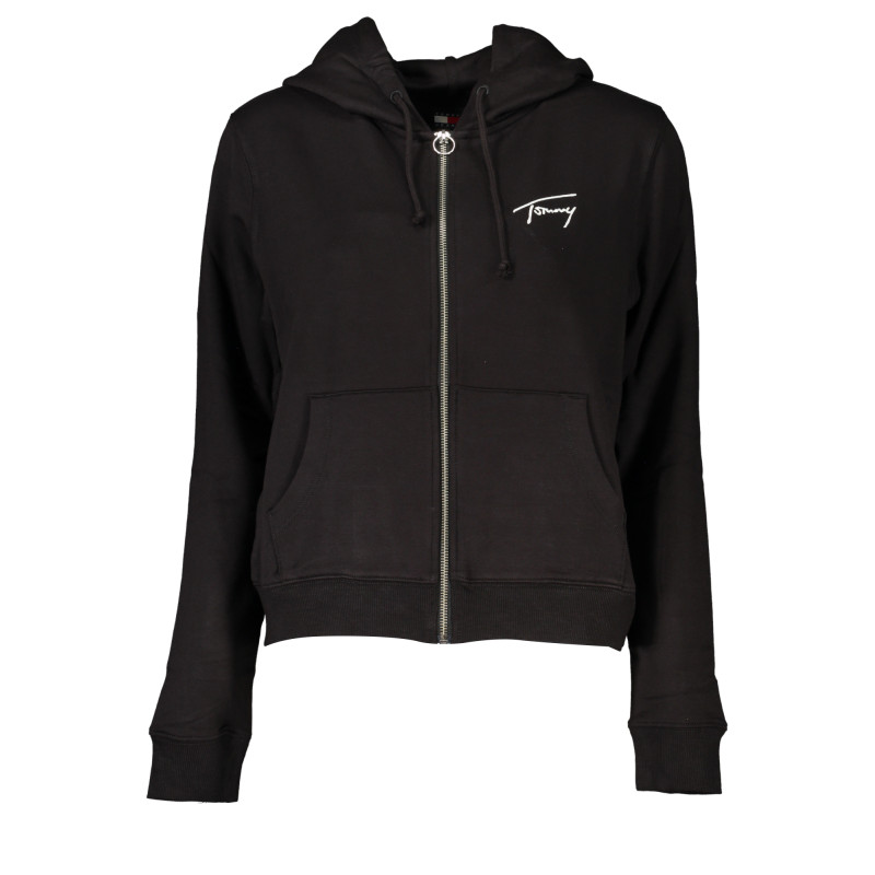 TOMMY HILFIGER DAMEN-SWEATSHIRT MIT SCHWARZEM ZIP