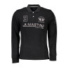 LA MARTINA SCHWARZES LANGARM-POLOSHIRT FÜR HERREN