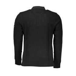 LA MARTINA SCHWARZES LANGARM-POLOSHIRT FÜR HERREN