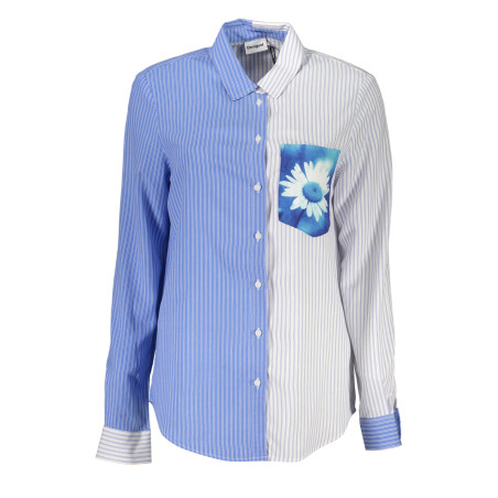 DESIGUAL DAMEN LANGARMHEMD BLAU
