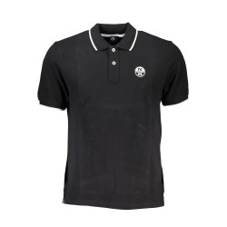 NORTH SAILS MEN&39S BLACK SHORT SLEEVED POLO SHIRT