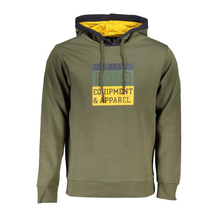 US GRAND POLO GRÜNES HERREN-SWEATSHIRT MIT REISSVERSCHLUSS