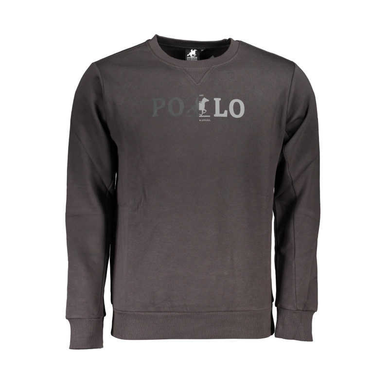 US GRAND POLO HERREN-Sweatshirt ohne Reißverschluss in Grau